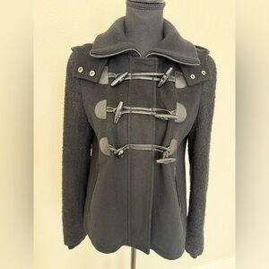 Express Black Toggle Coat | Duffle Style Jacket | Size Small